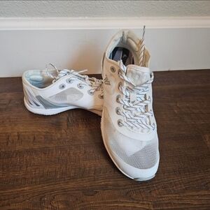 Varsity White Mesh Cheer Sneakers
